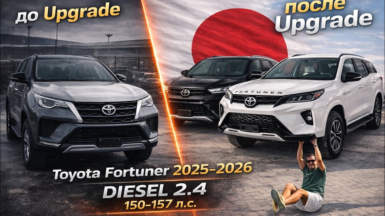 Все про апгрейд upgrade Toyota Fortuner 2.4 diesel ⛽️2025-2026 год Дубай #dubai #automobile #toyota 