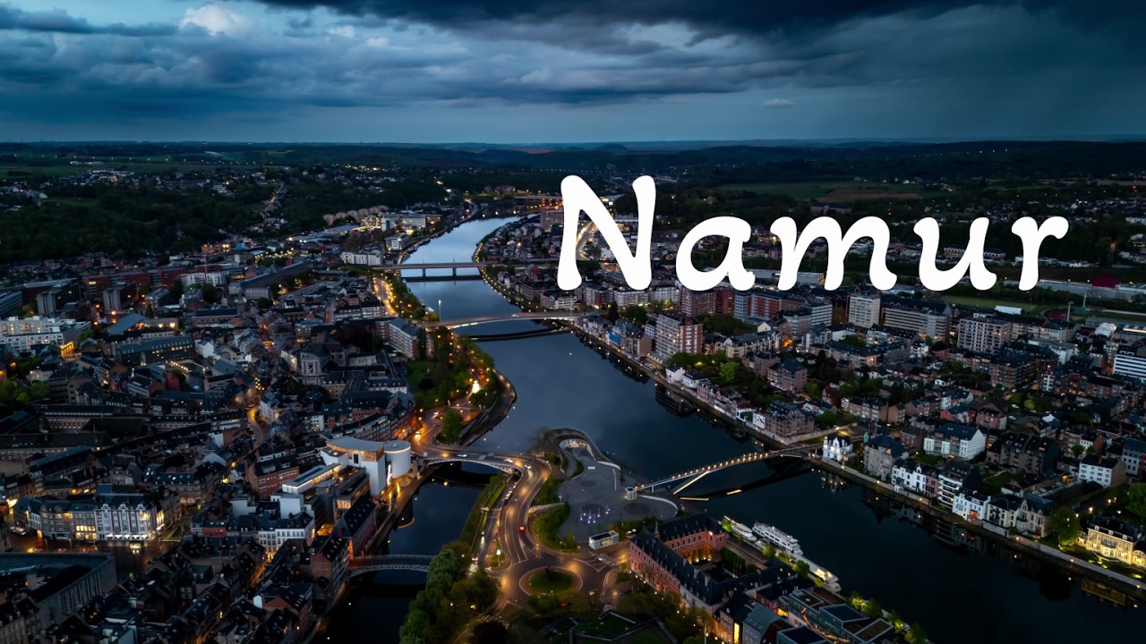 Belgium Namur Dinant City View | 4K Drone Video