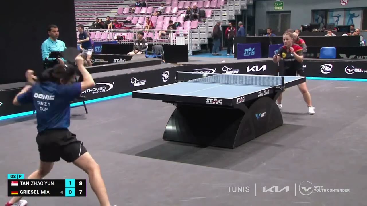 Mia Griesel (GER) vs Tan Zhao Yun (SGP) | U19 Final | 2024 WTT Youth Contender Tunis