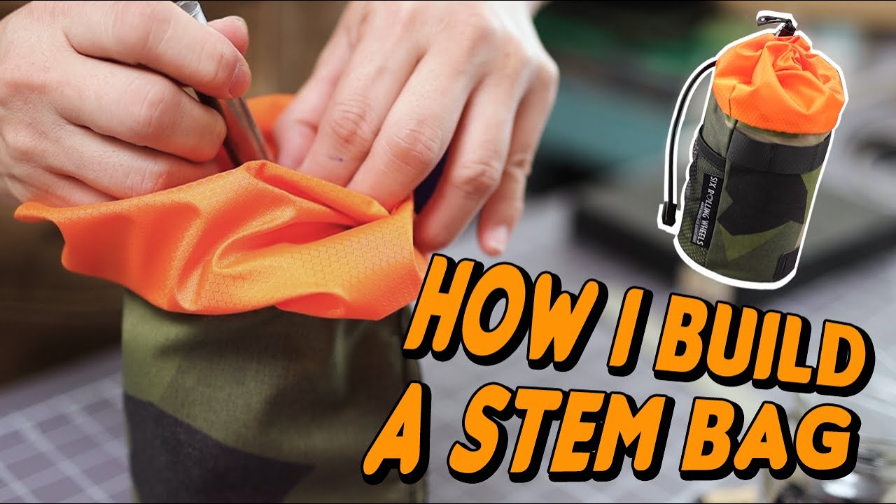 How I build a bicycle stem bag using Swedish Camo Cordura 500D fabric