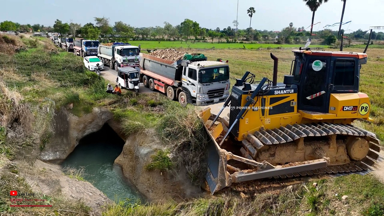 Excellent Project Soilfilling Huge Size Slope Ability DOZER SHANTUI Mix DUMPER 25T Delete FULL Size