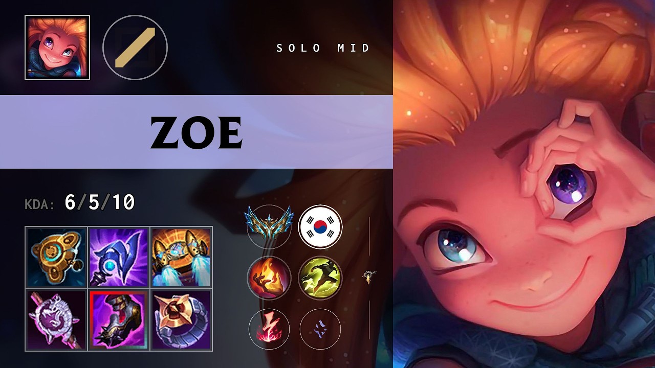 Zoe Mid vs Ekko (GEN Chovy) - KR Challenger Patch 26.11