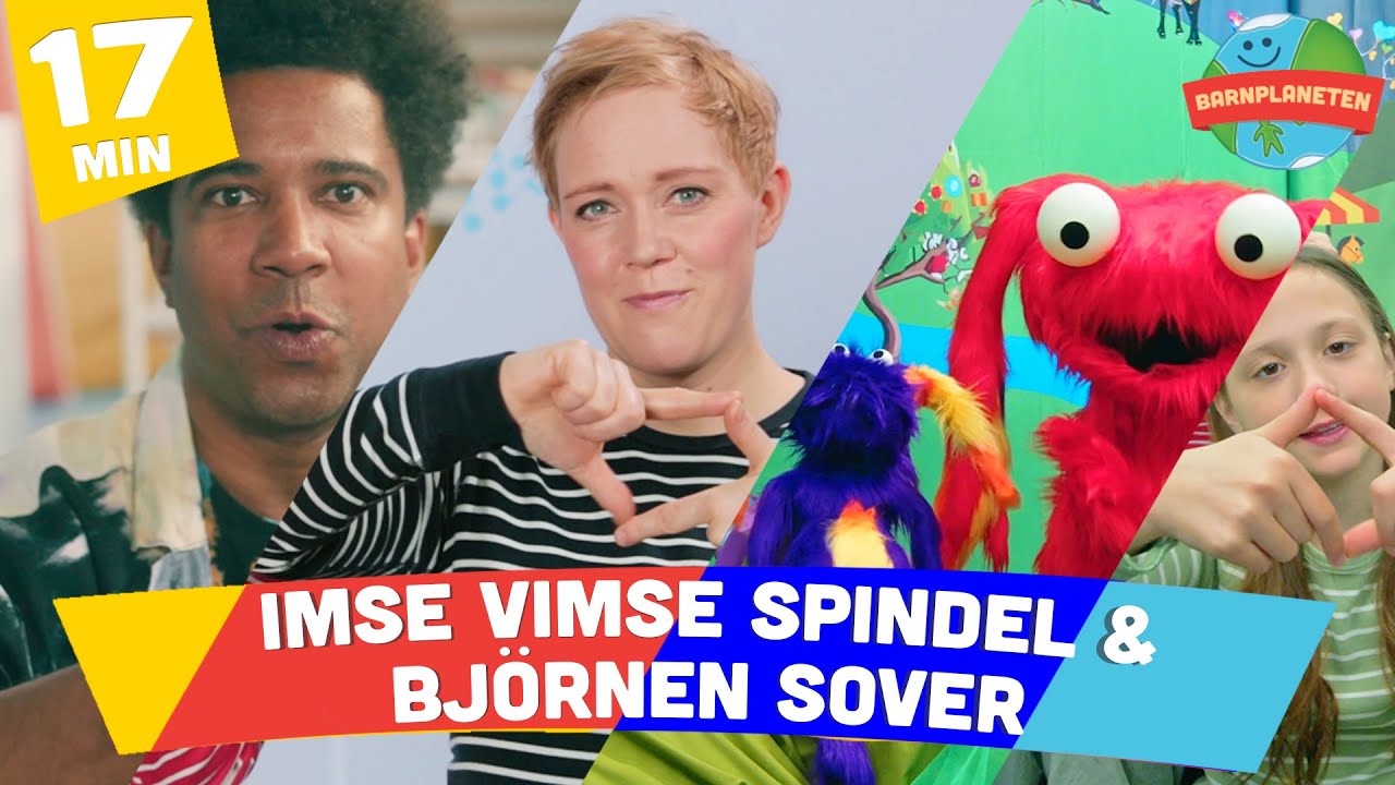 Långvideo - Imse vimse spindel och Björnen sover - olika versioner