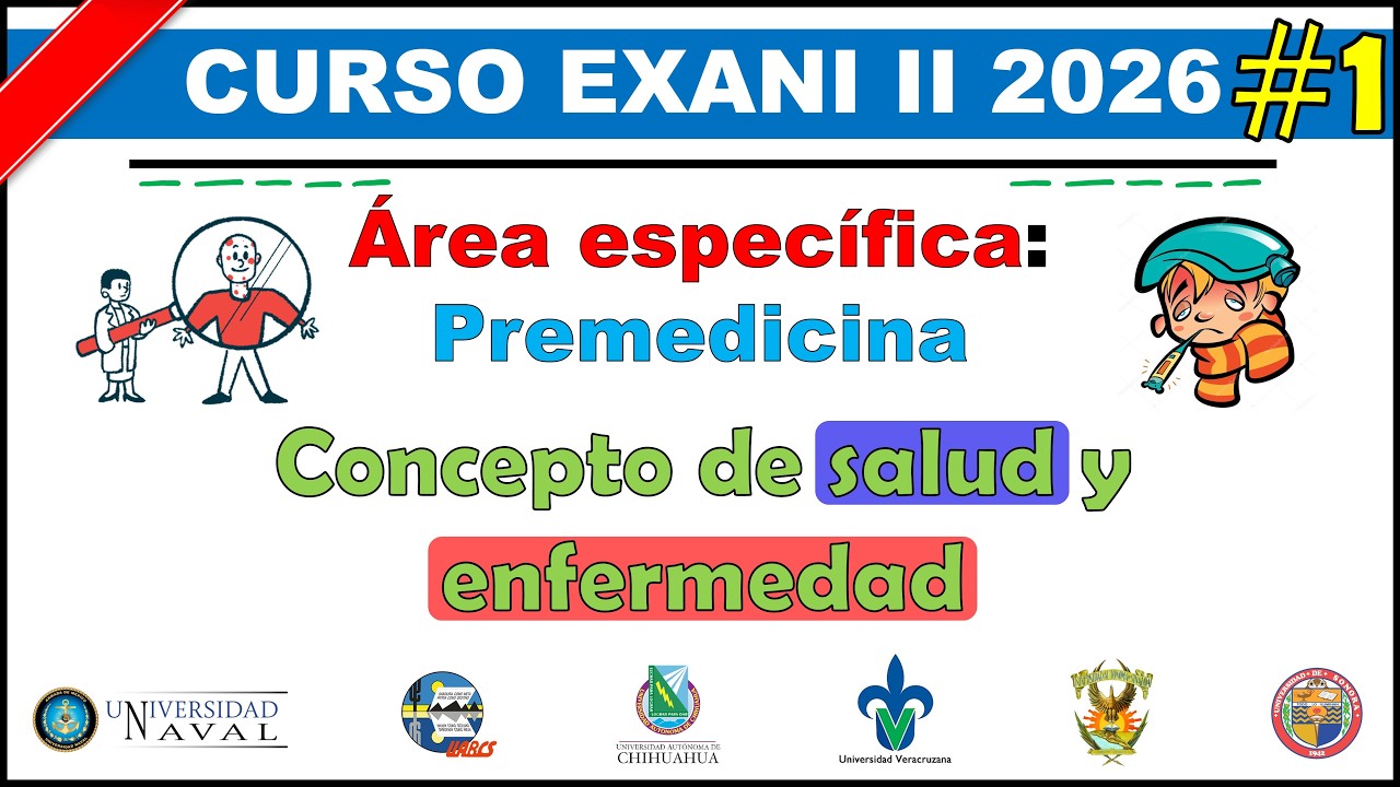 Curso EXANI II 2026 Premedicina: Concepto de salud y enfermedad #1