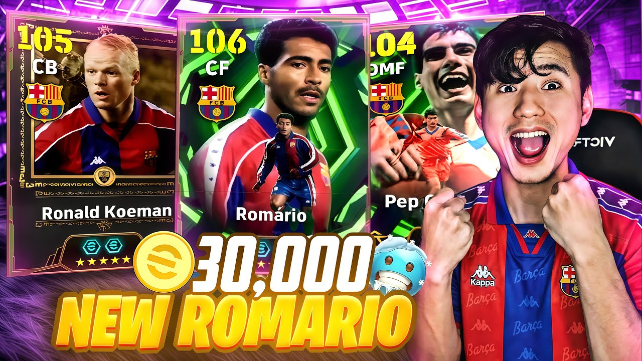 Открытие нового набора 106 ROMARIO Fc Barcelona на 30 000 монет! efootball 26 Mobile