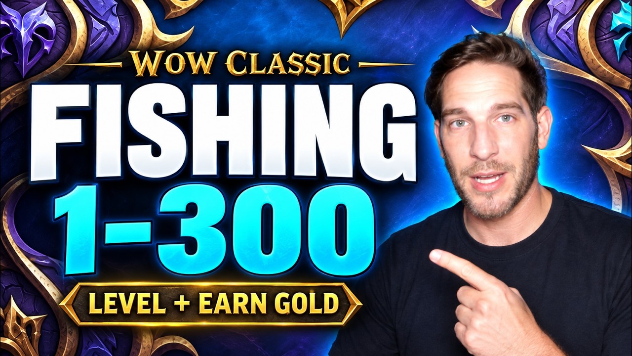 How To Level Fishing 1-300 FAST In WoW!