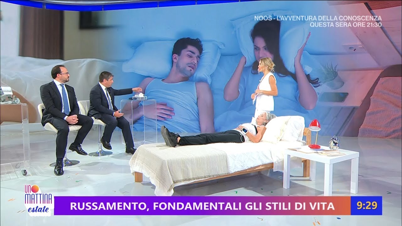 Russamento ed apnee notturne: quando consultare lo specialista - Unomattina estate 30/06/2025