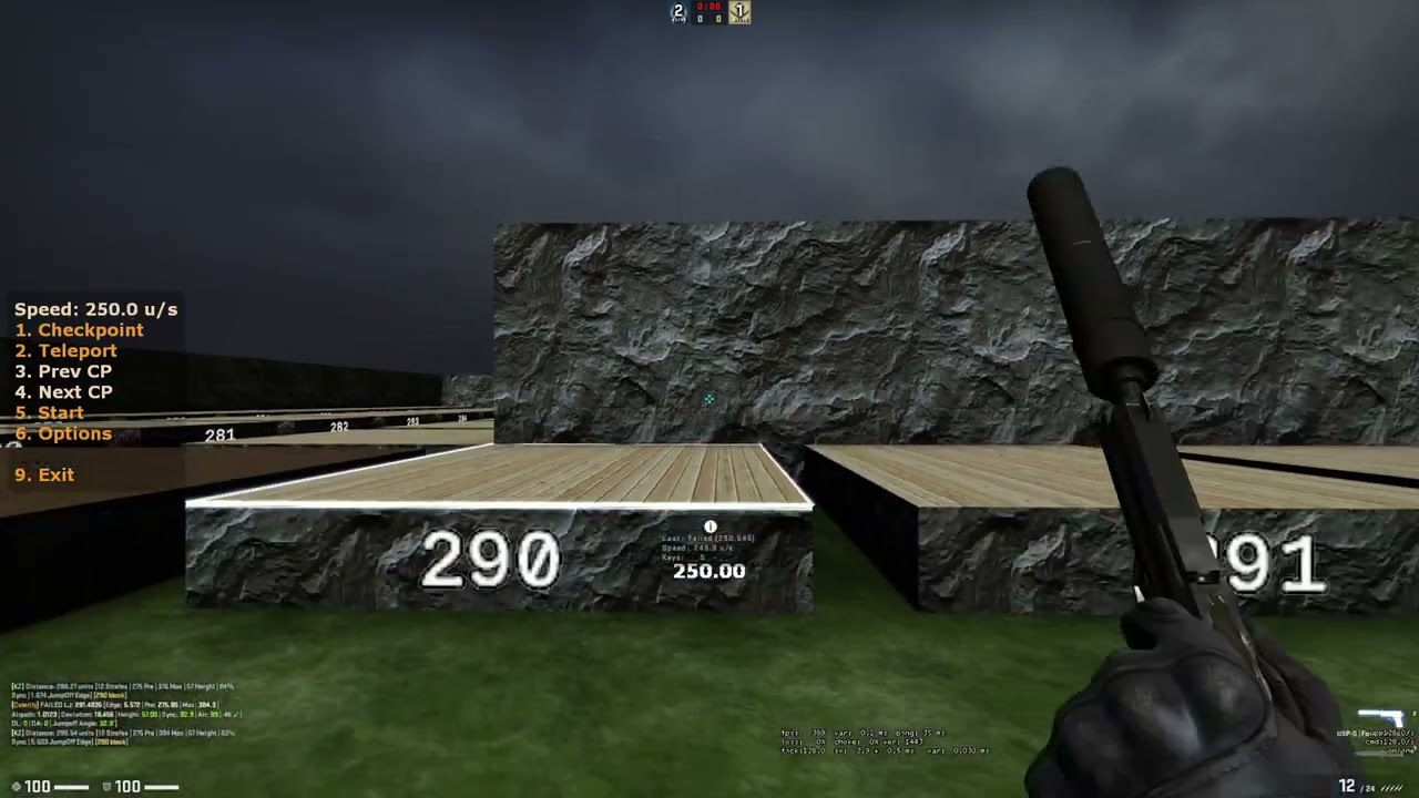 CSGO KZ - 293.7440 Pre Longjump (290 BLOCK WR)