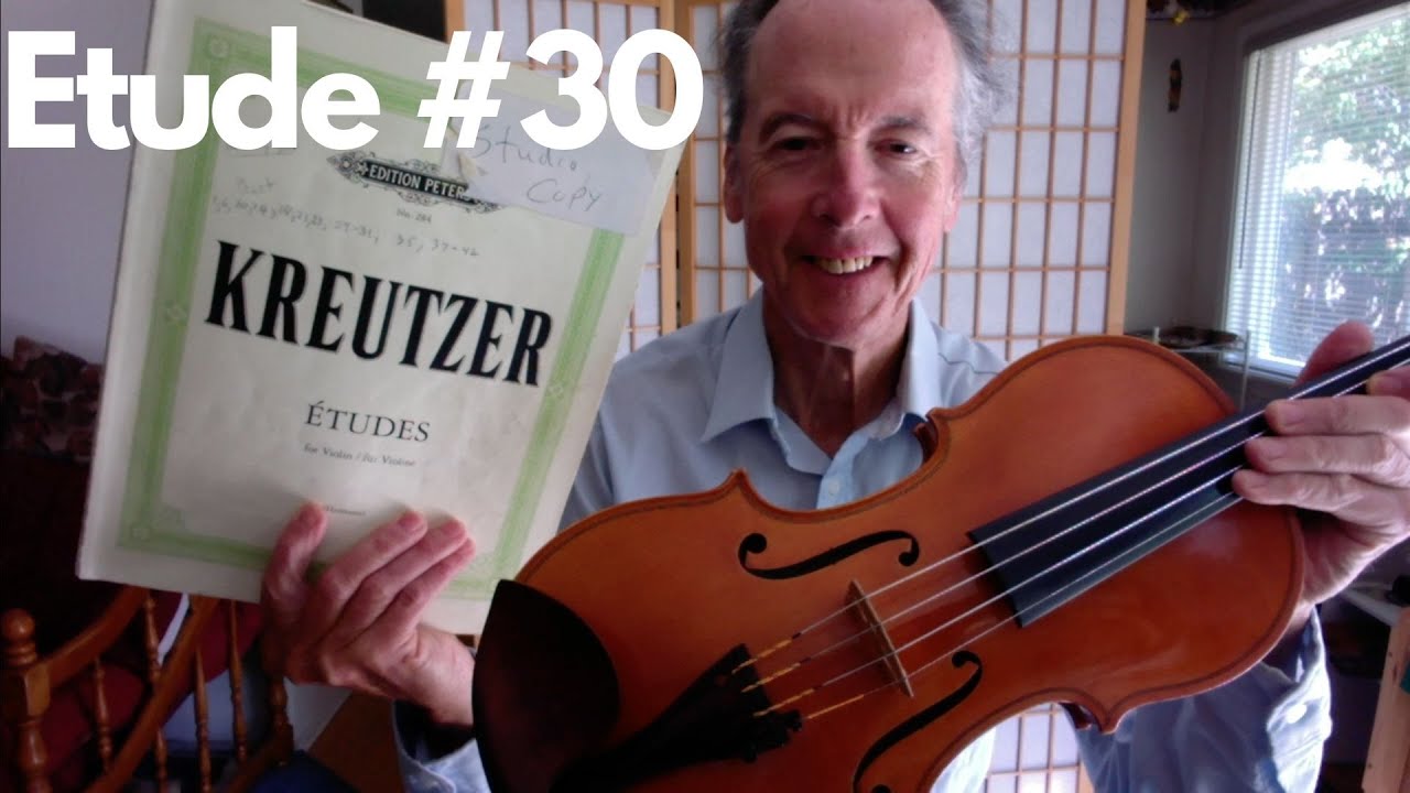 Etude #30 violin by Rodolphe Kreutzer (1766-1831)