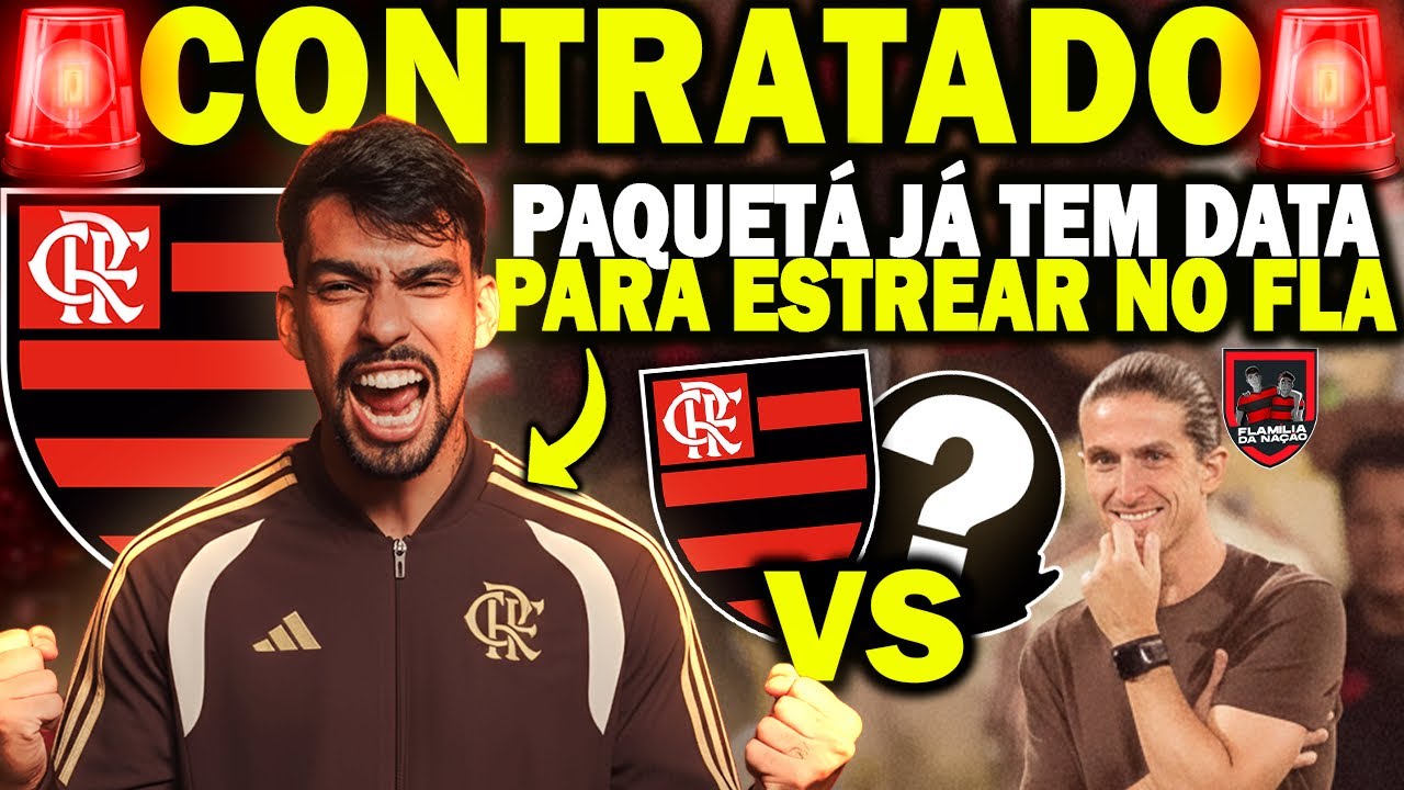🚨CONTRATADO🚨- PAQUETÁ JÁ TEM DATA PARA ESTREAR NO FLAMENGO/ JOGADOR VIAJA AMANHÃ P/ O RIO DE JANEIRO