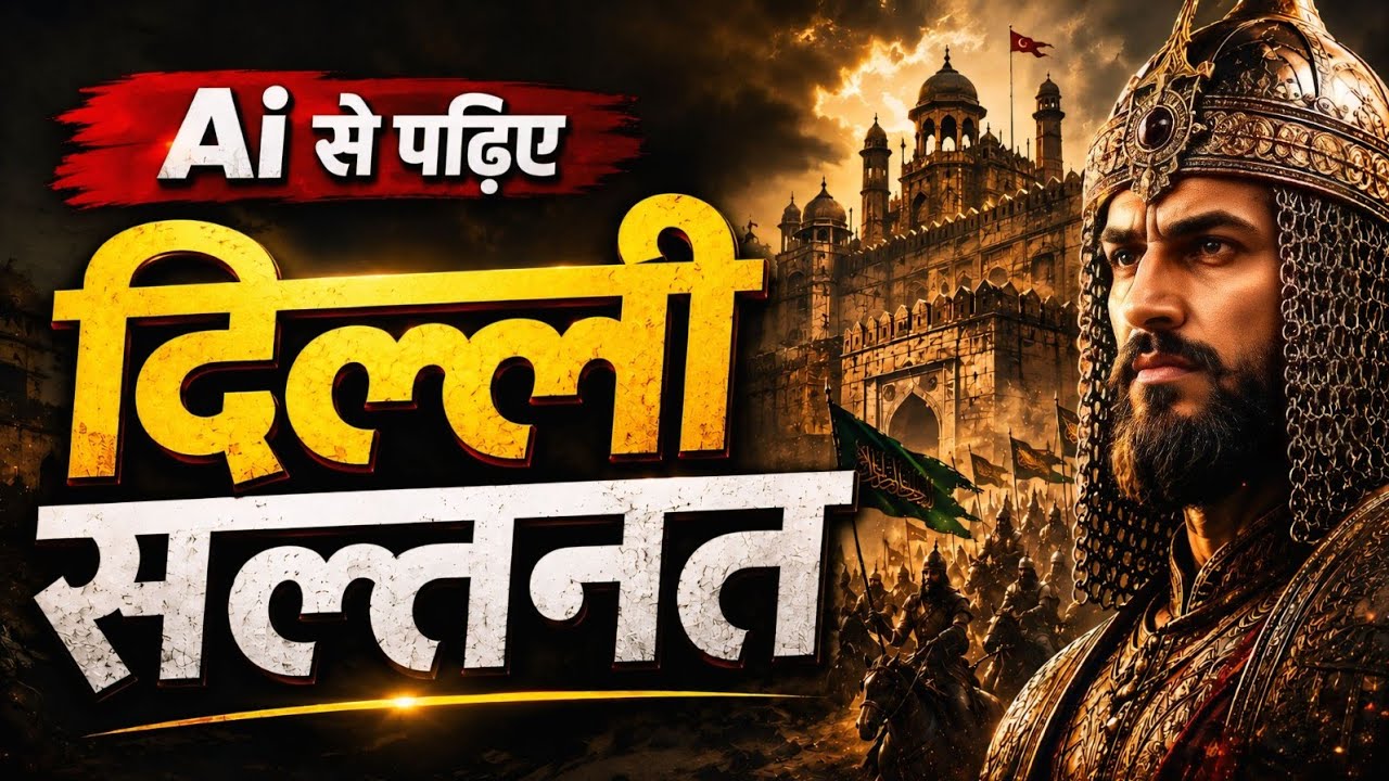 Ai से पढ़िए दिल्ली सल्तनत | Complete Sultanate Period | Learn History With Ai | UPSC | #aihistory  