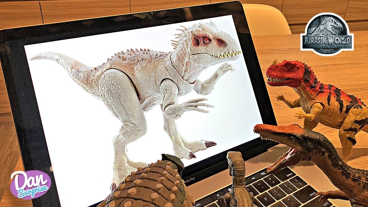 Dinosaurs watching the new 2019 Dino Rivals Jurassic World Toys - Destroy N Devour Indominus Rex!