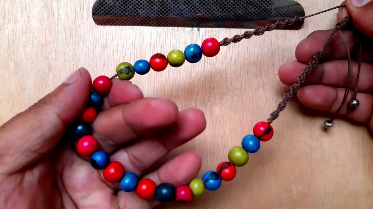 COMO HACER  COLLAR regulable o ajustable | macram&eacute; tutorial  / macrame necklace