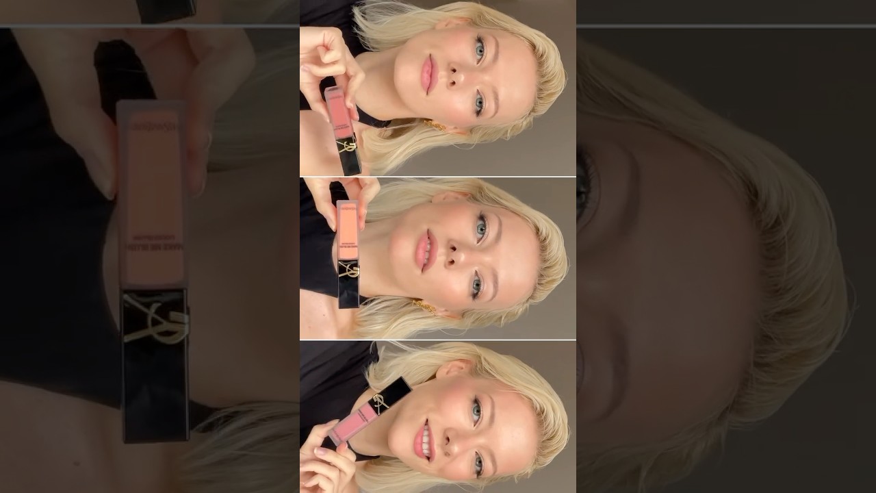 Trying the new viral Make Me Blush liquid YSL blushes 