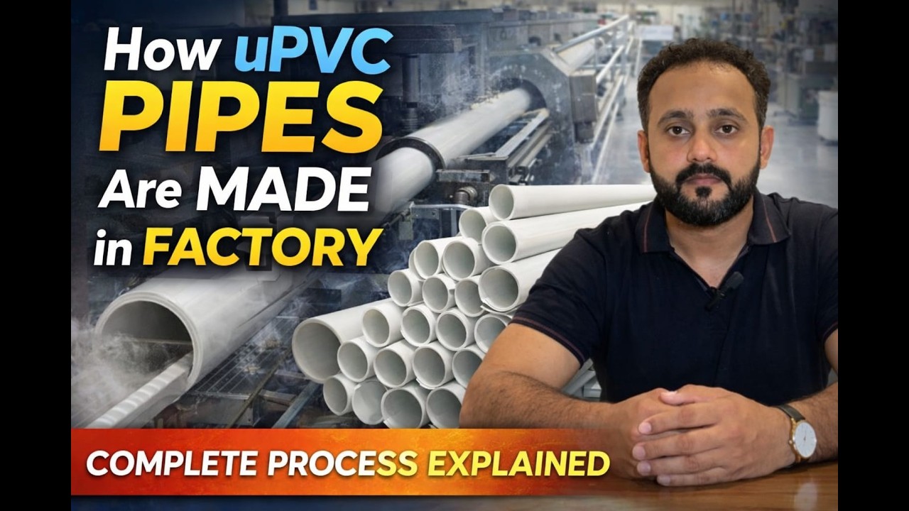 How uPVC Pipes Are Made in Factory | Complete Process Explained (Live machine)
