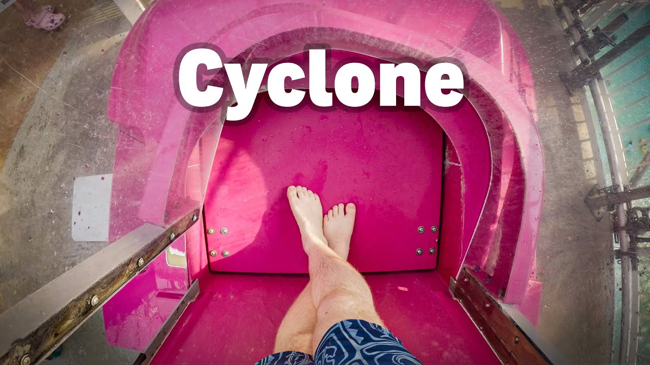 World's Tallest Indoor Looping Slide POV | Cyclone – World Waterpark
