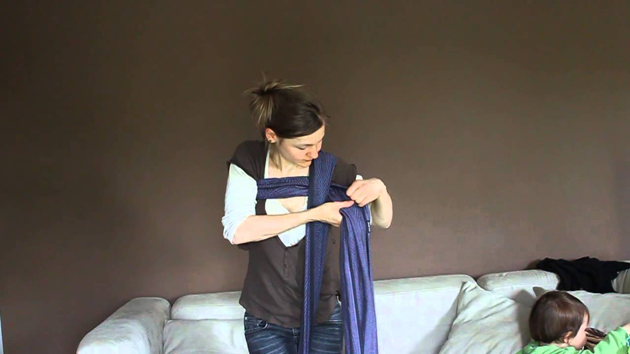 Double Hamac dos écharpe tissée (Double hammock back carry)