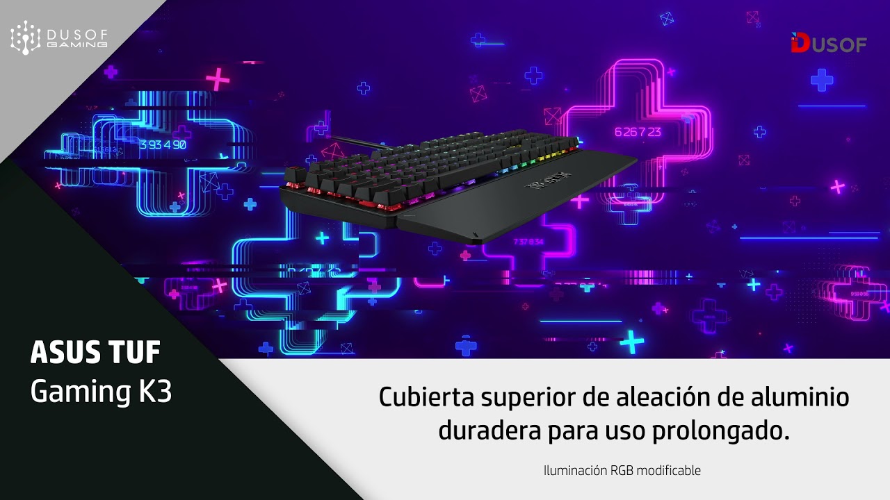 Teclado Asus TUF Gaming K3 | Dusof Gaming ⌨️