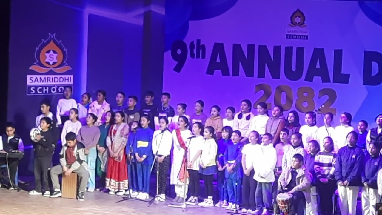 Singing performance of Zayjbee at 9th Annual day