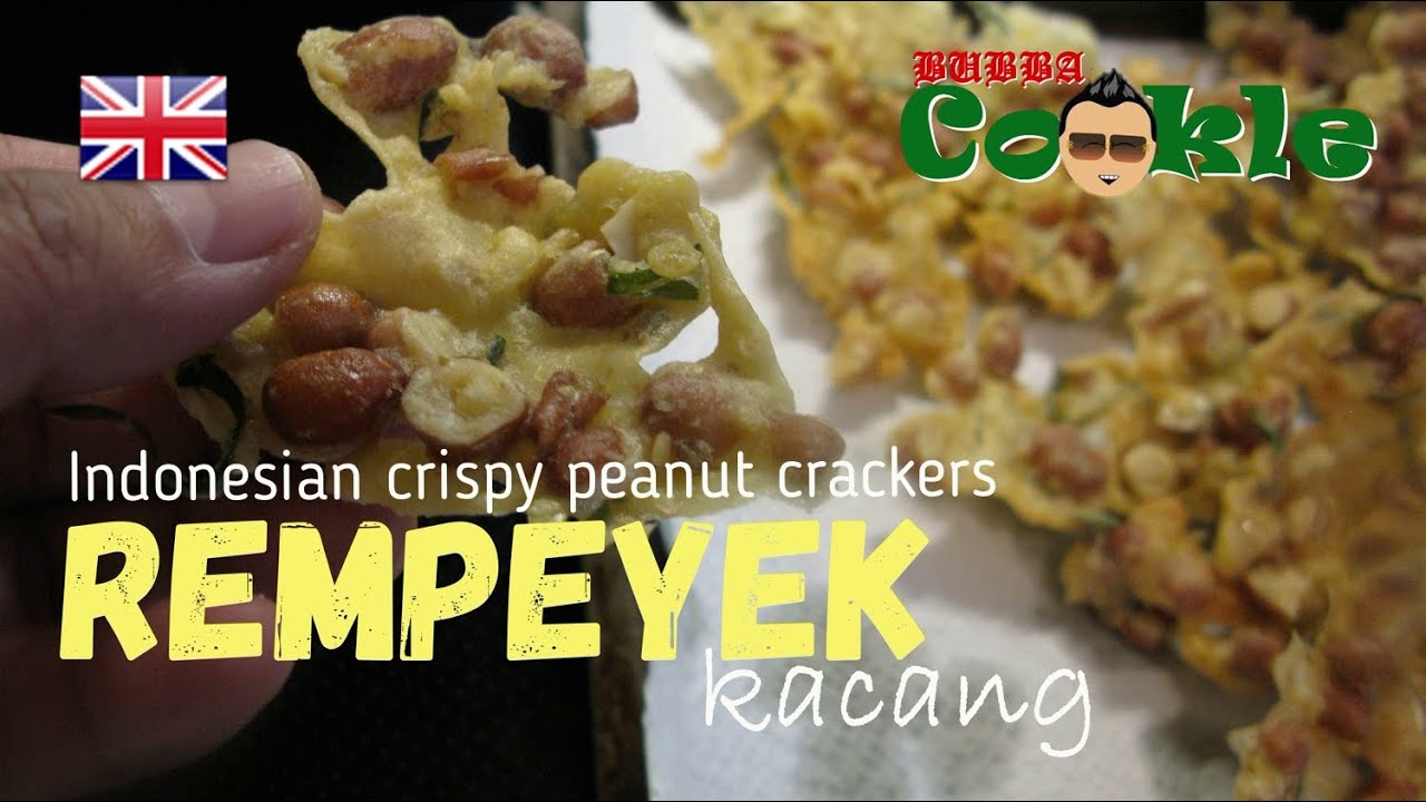 [EN] Recipe REMPEYEK KACANG - Indonesian crispy peanut crackers