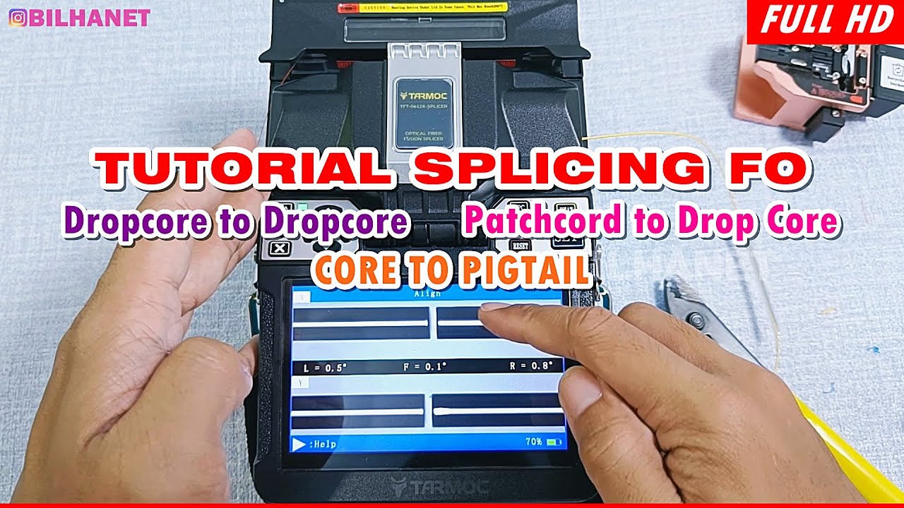Cara Menyambung Kabel Fiber Optik Menggunakan Splicer (Dropcore, Patchcord, Pigtail)