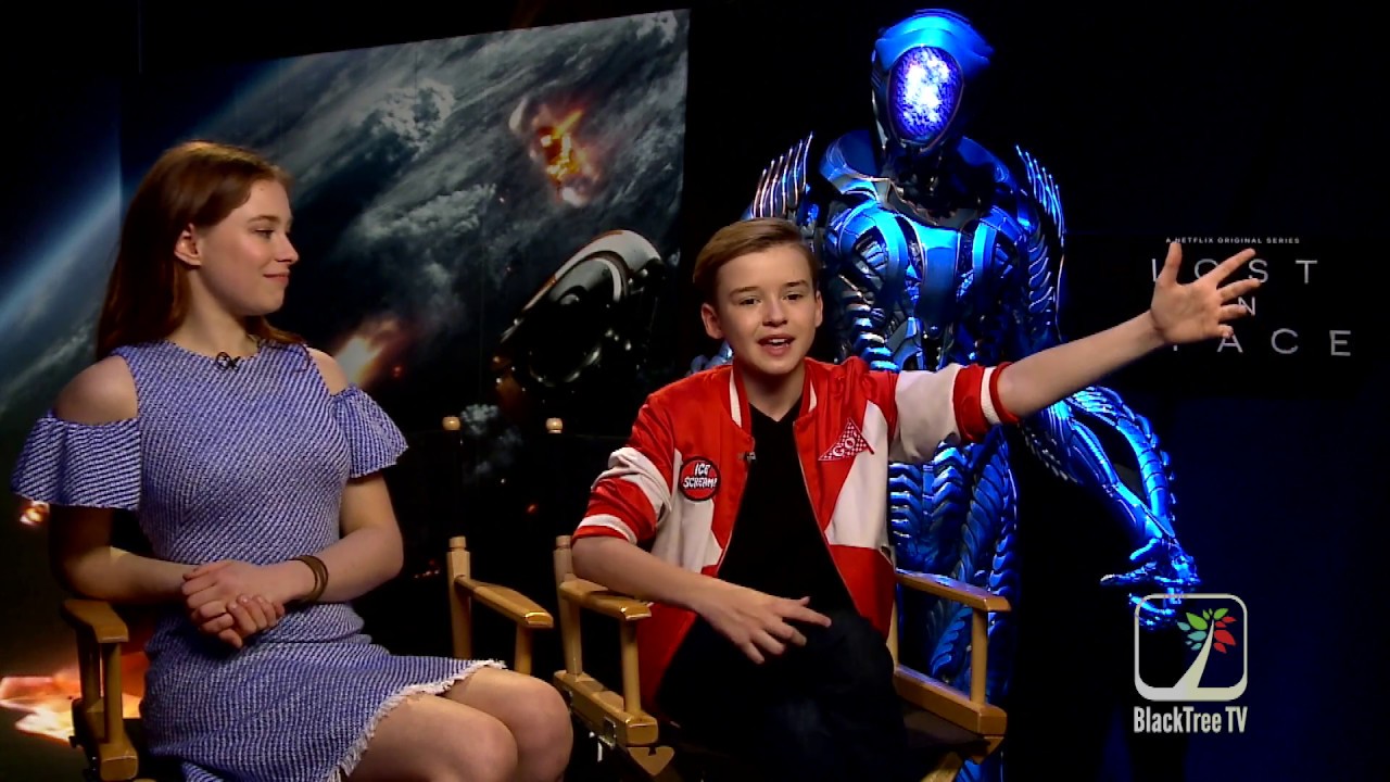 Lost In Space Junket Interview w/ Mina Sundwall & Maxwell Jenkins (Netflix)