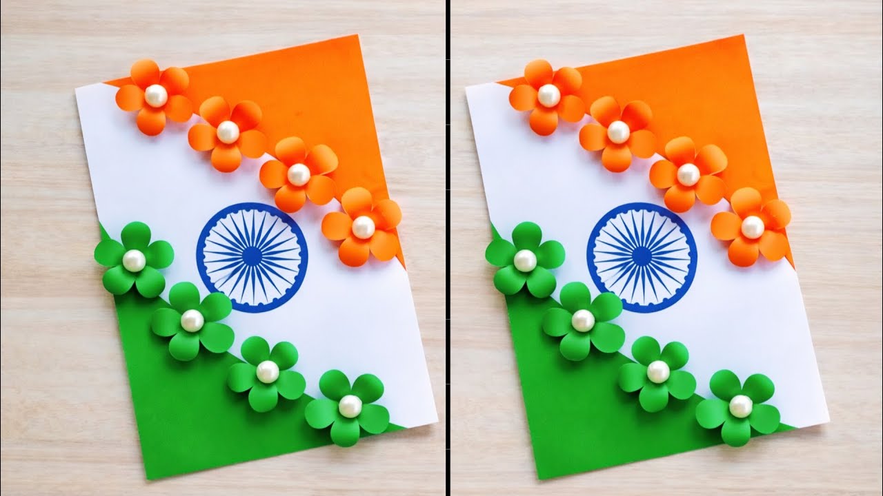 DIY Happy Republic day card ideas 2026 / Handmade Republic day card making / 26 January card