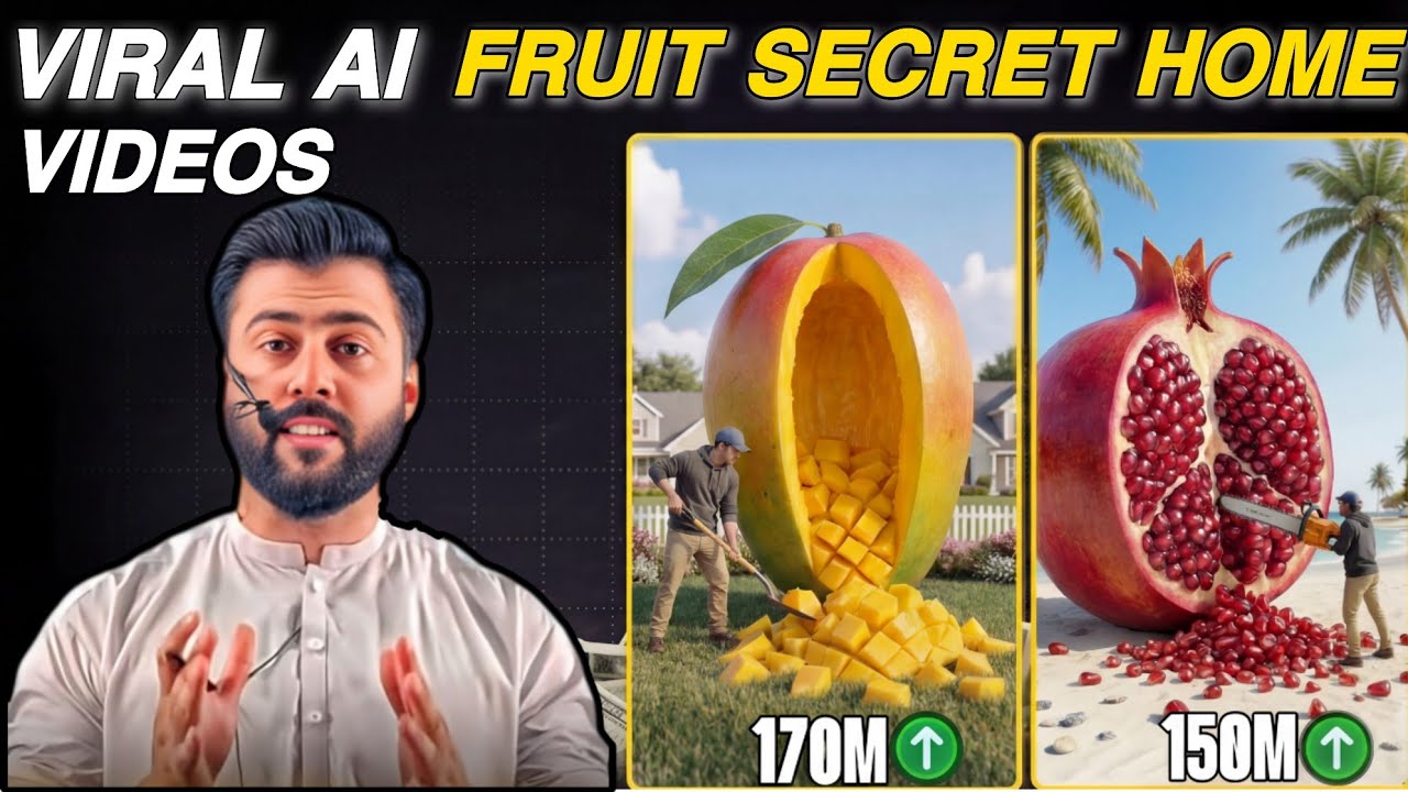 How To Create Viral Giant Fruit Secret Home Videos With AI - Tariq Pathan 