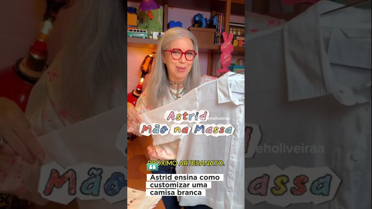 Astrid ensina a customizar uma camisa #moda #fashion #customized #customiza&ccedil;&atilde;o #customizacao
