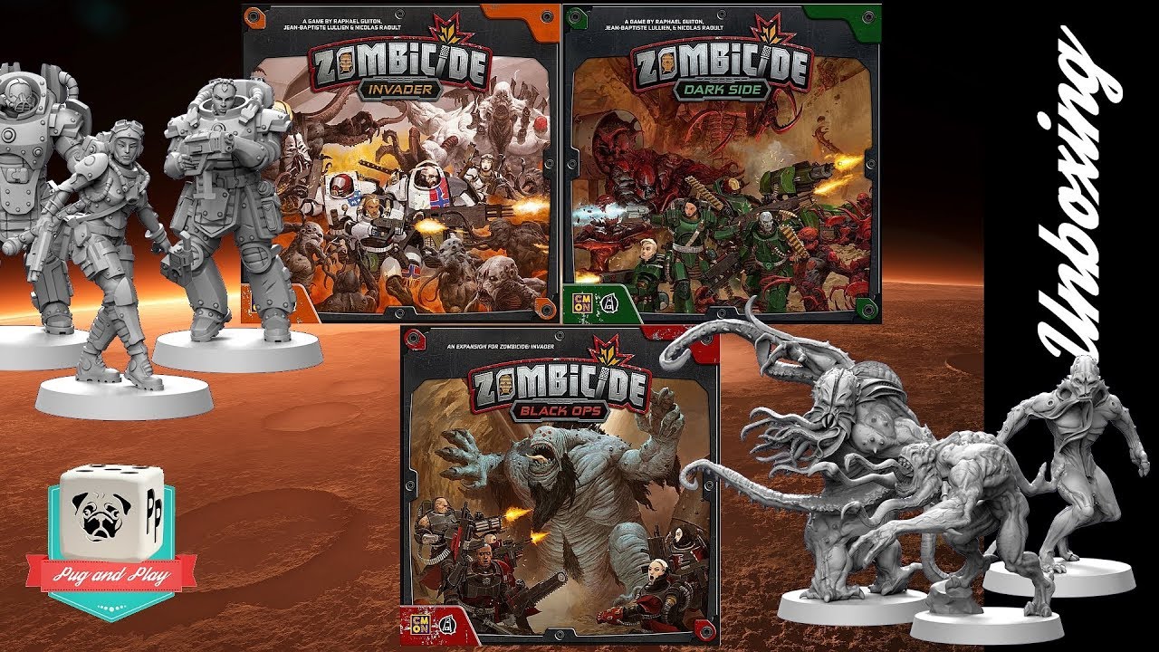 [unboxing] zombicide invader - Alors, on ouvre la boite? Pt1/2 (Invaders, Black ops & Dark Side)