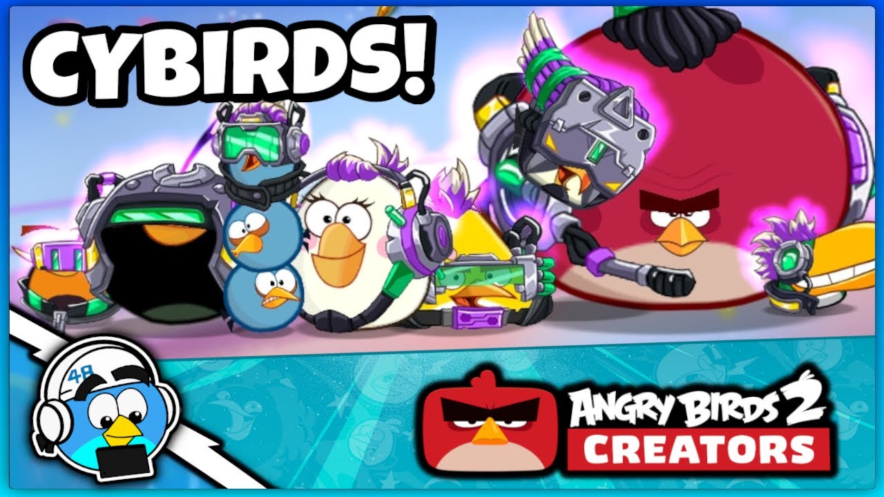 НАБОР ШЛЯПЫ CYBER BIRD! 👾 / Геймплей Angry Birds 2 (создатели AB2)