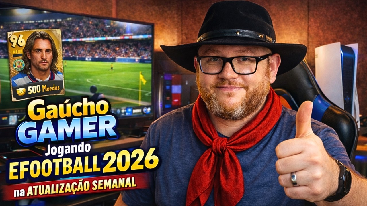 Gaúcho Jogando EFOOTBALL 2026 ATUALIZAÇÃO SEMANAL e BATISTUTA POR 500 MOEDAS em 2K 60 FPS PS5 ep17