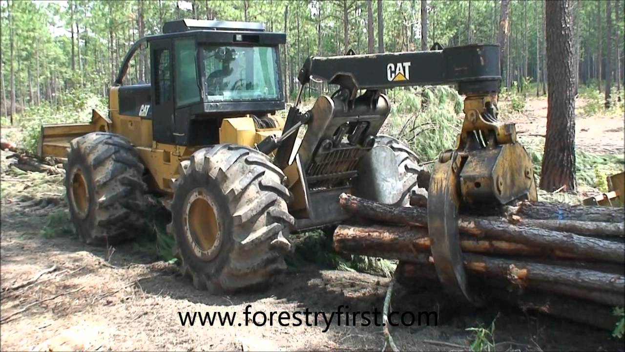 2009 CAT 525C Skidder w3600 hrs for sale at www.forestryfirst.com.wmv