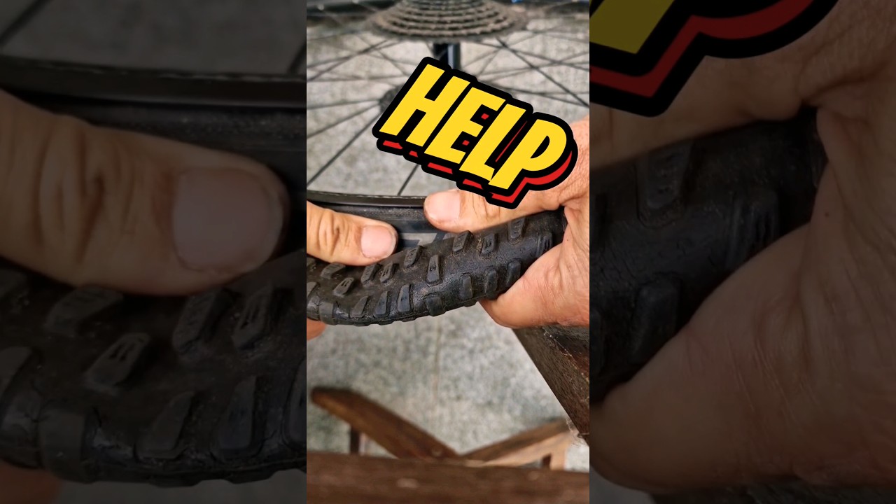 Removing tyre #hack #tubelesstyre #remove #bike #mtb #tricks #tubeless #band #help PLS LIKE&SUBSCRIB