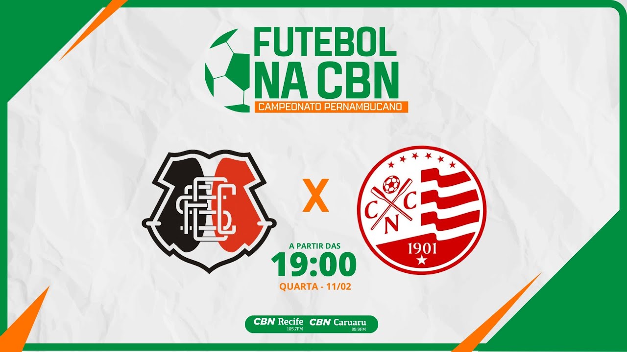 SANTA CRUZ X NÁUTICO AO VIVO - SEMIFINAIS CAMPEONATO PERNAMBUCANO 2026 | FUTEBOL GLOBO CBN