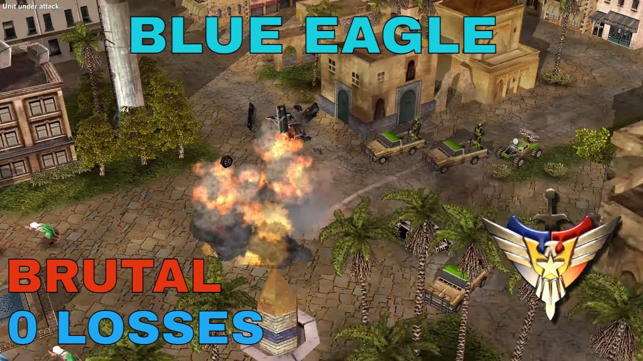 Command and Conquer Generals USA Mission 5 : BLUE EAGLE (BRUTAL Difficulty) 0 Losses