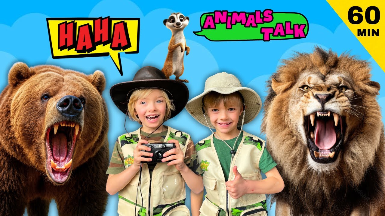The Funniest Talking Animal Compilation | Animal Stories with Sky and Finn