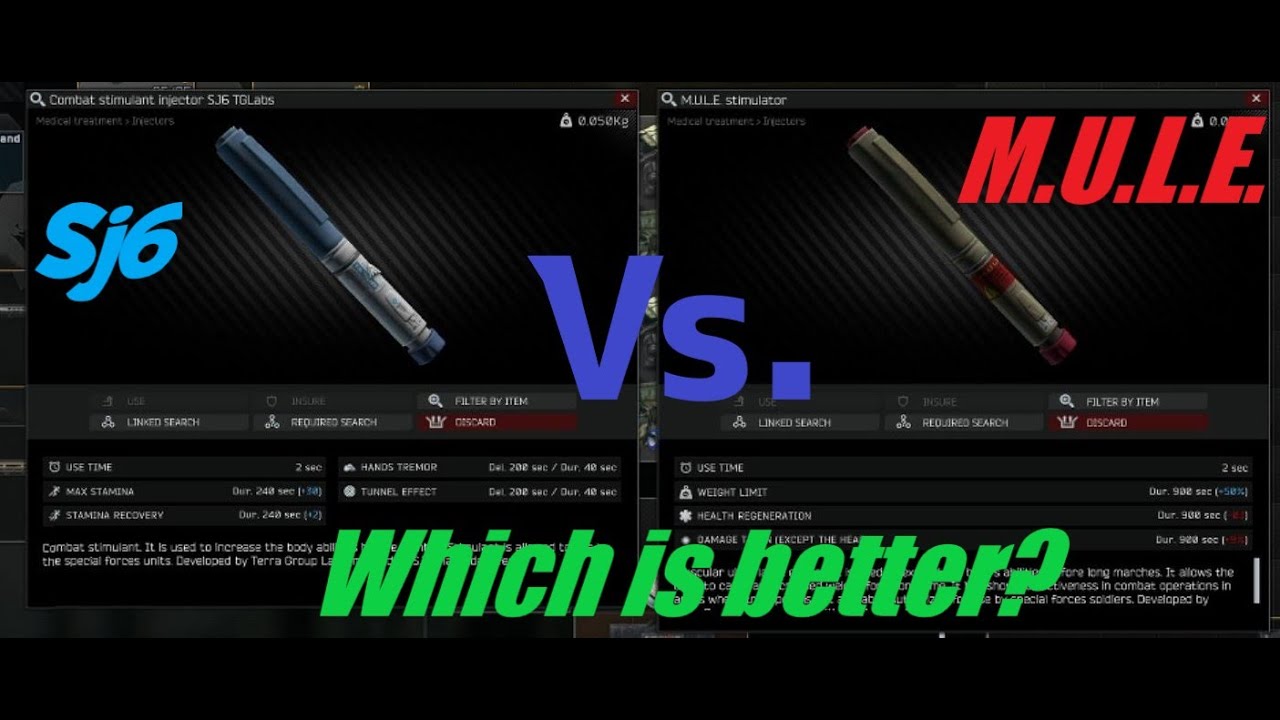 SJ6 Vs. M.U.L.E. - Which is better? - #EscapeFromTarkov