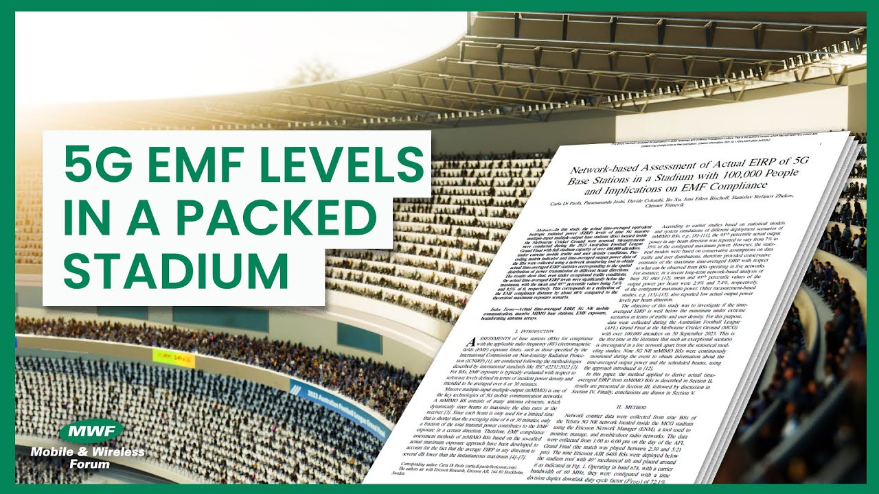 5G EMF Levels in a Stadium with 100,000 People