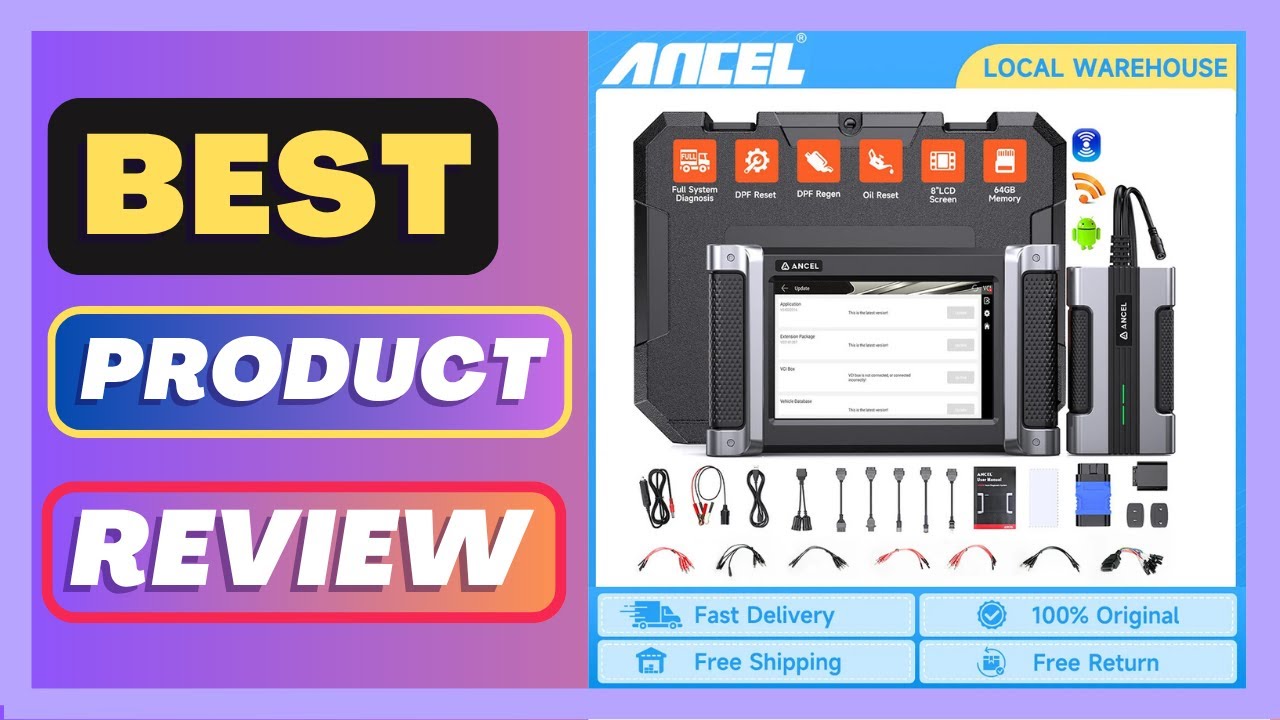 Best ANCEL HD8000 Diesel Heavy Duty Truck Diagnostic Tools Oil