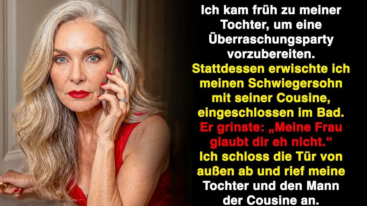 Ich erwischte meinen Schwiegersohn im Bad  Er sagte： „Meine Frau glaubt dir nicht “ Ich schlos