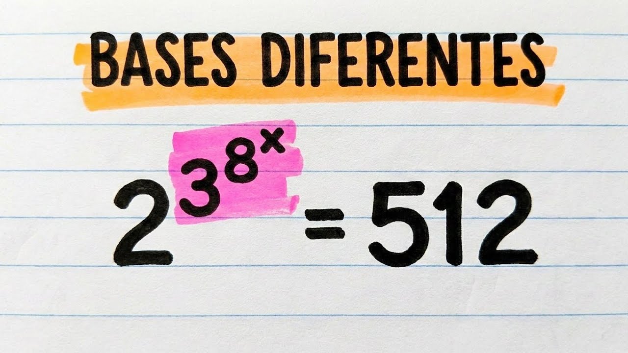 Uma Simples Equação Exponencial com Bases Diferentes