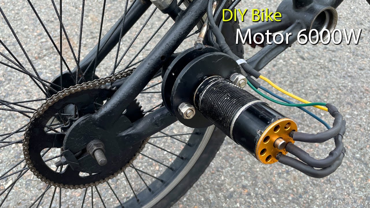 Make electric bike from scrap bike with 6000w engine