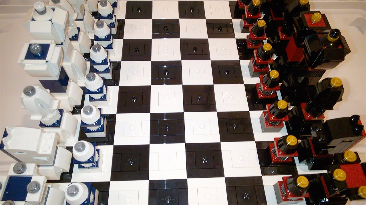 Cute Lego Games 40174 LEGO Chess Set 2017 + Checkers Board Quick Look / Overview / Piece Tour