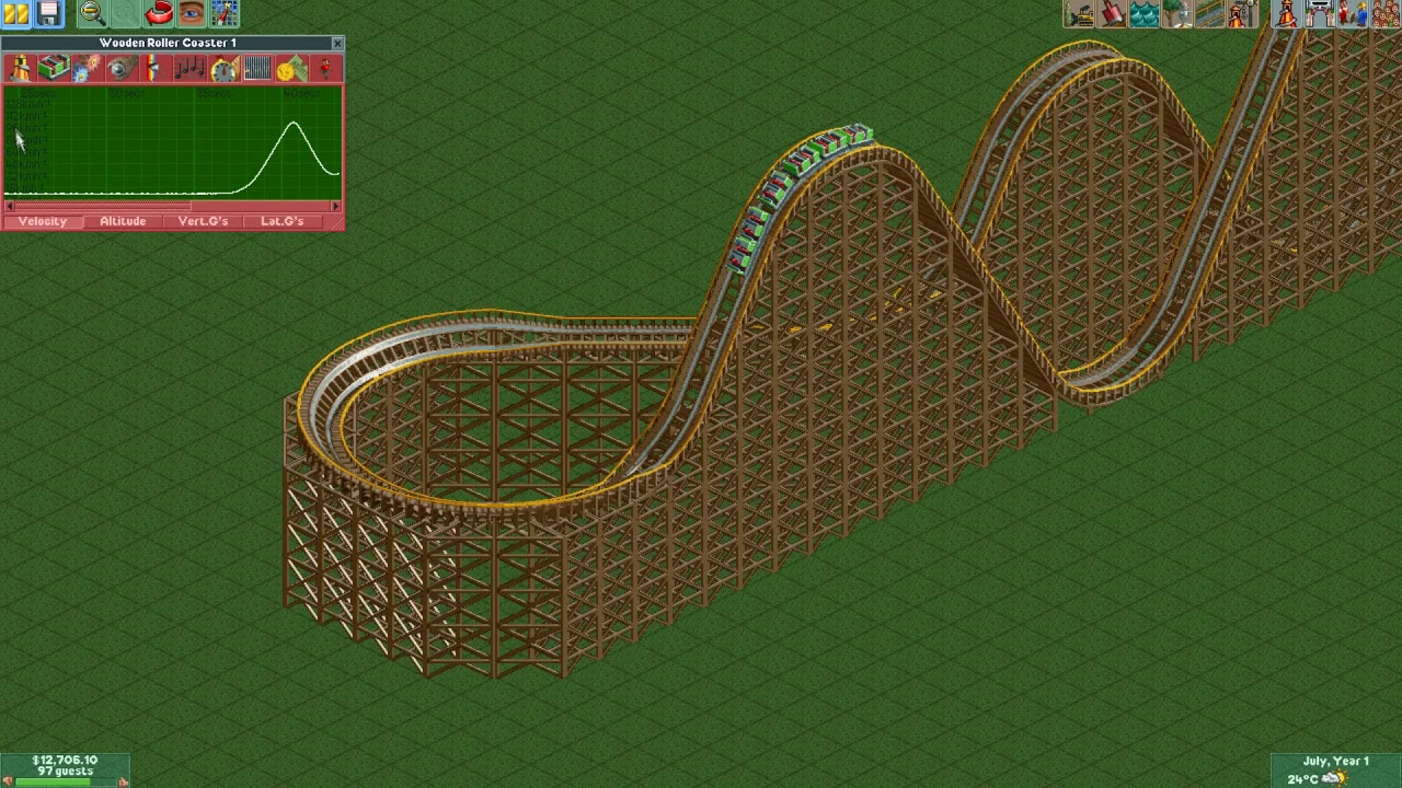 [2] JP의 롤러코스터 타이쿤2 (RCT2) 강좌 2편 - 롤러코스터 건설 및 꾸미기