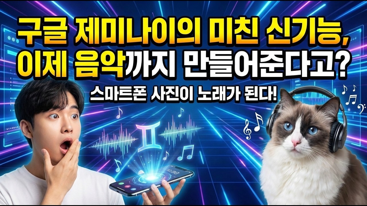 스마트폰 사진으로 BGM 만드는 가장 쉬운 방법 (Feat. 제미나이)