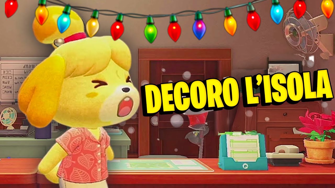 DECORO LA MIA ISOLA per NATALE SU ANIMAL CROSSING NEW HORIZONS (FORSE)