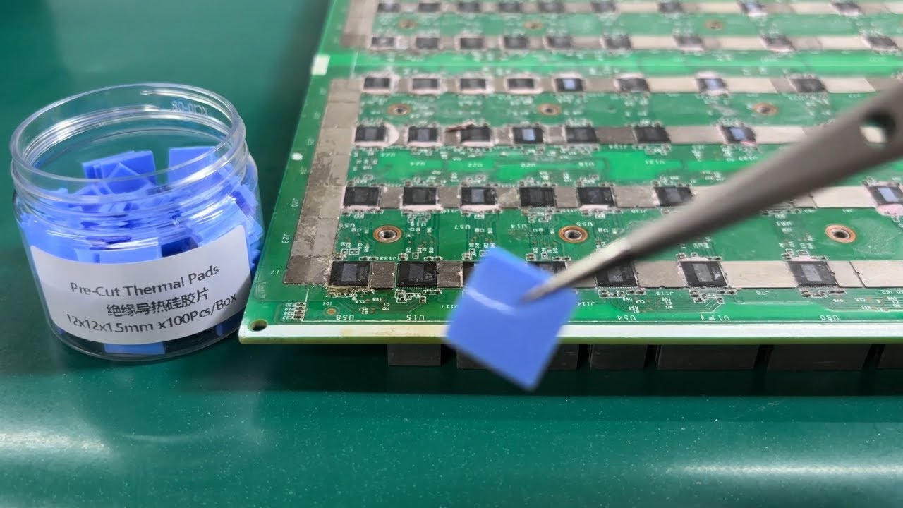 Pre-cut thermal pads for Antminer Whatsminer Iceriver hashboard  PSU and control board