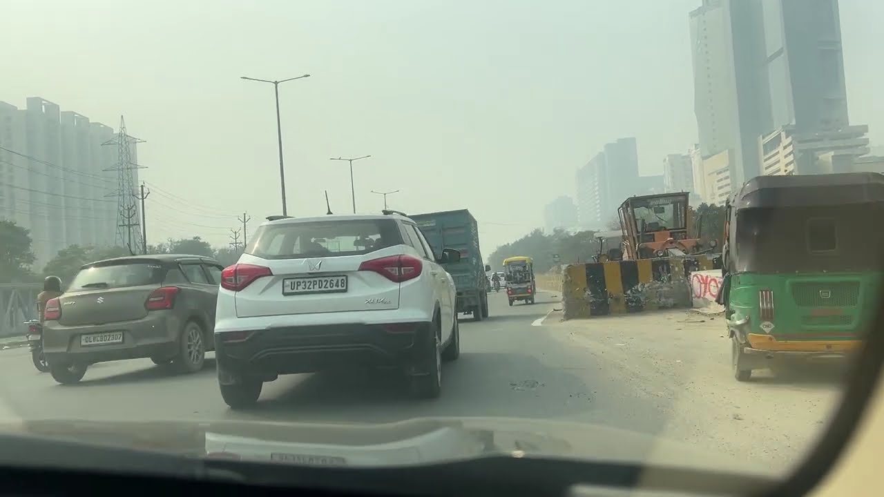 Driving Through Gaur City West at 9AM | Greater Noida Traffic Reality - Feb 2026