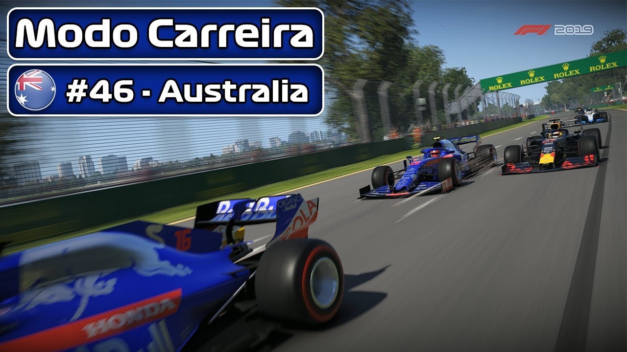 F1 2019 - MODO CARREIRA - PARTE 046 - AUSTRÁLIA - PT-BR | LOGITECH G29 | #50k